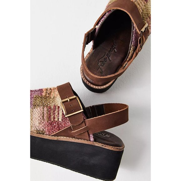 FREE PEOPLE Astrid Platform Mules / Mulberry Mix - Picture 2 of 14